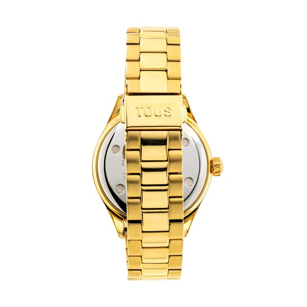 Gold bracelet of TOUS WATCHES Mod. 200351112 with a polished stainless steel back.