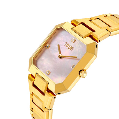 Gold TOUS WATCHES Mod. 3000144900 with mother-of-pearl dial and diamond markers