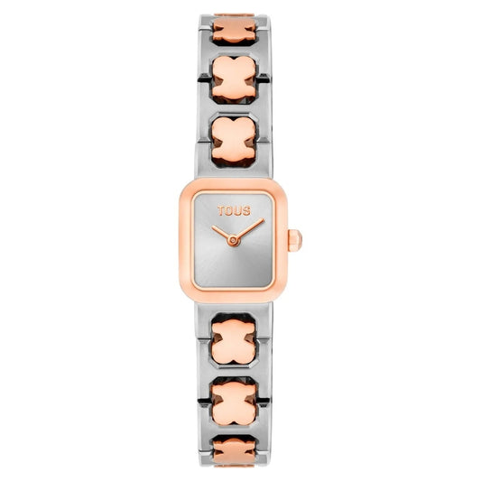 TOUS WATCHES Mod. 3000146000 with rose gold accents and bear motif links.