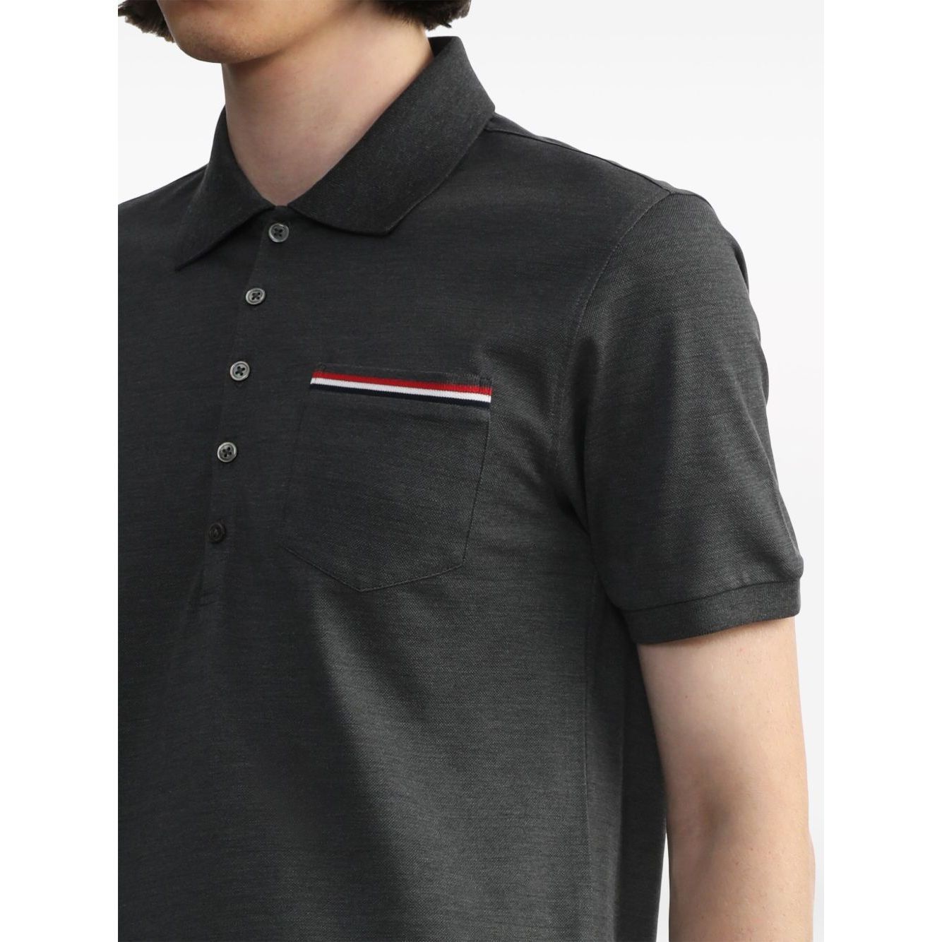Thom Browne T-shirts and Polos Grey Topwear