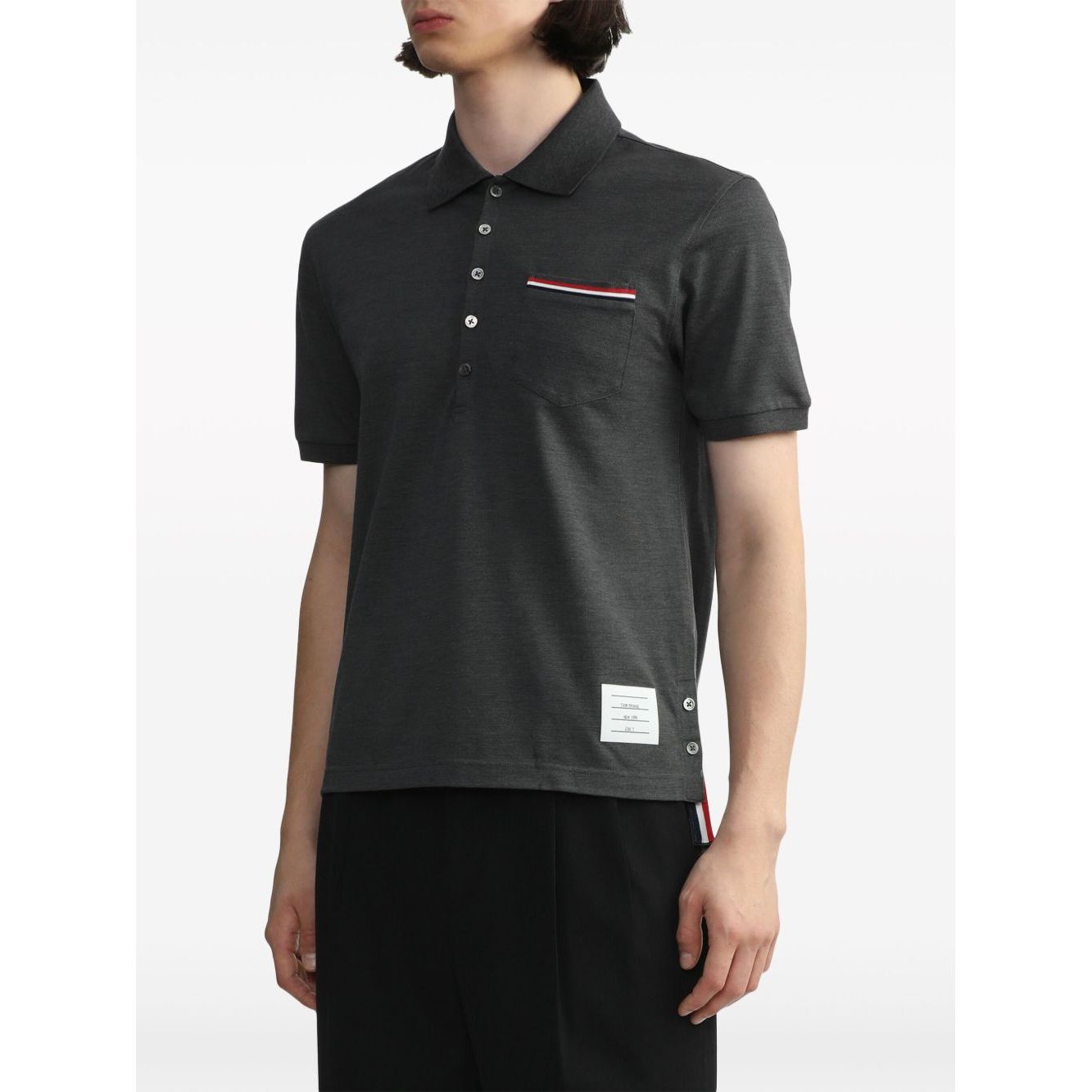 Thom Browne T-shirts and Polos Grey Topwear