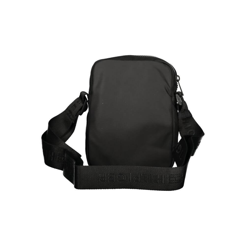 Front view with bag zipped and handles upright.