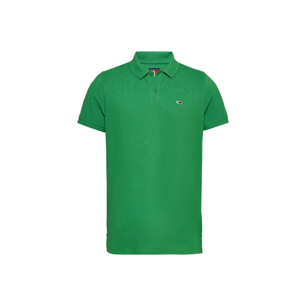 Tommy Hilfiger Jeans Green Cotton Polo Shirt