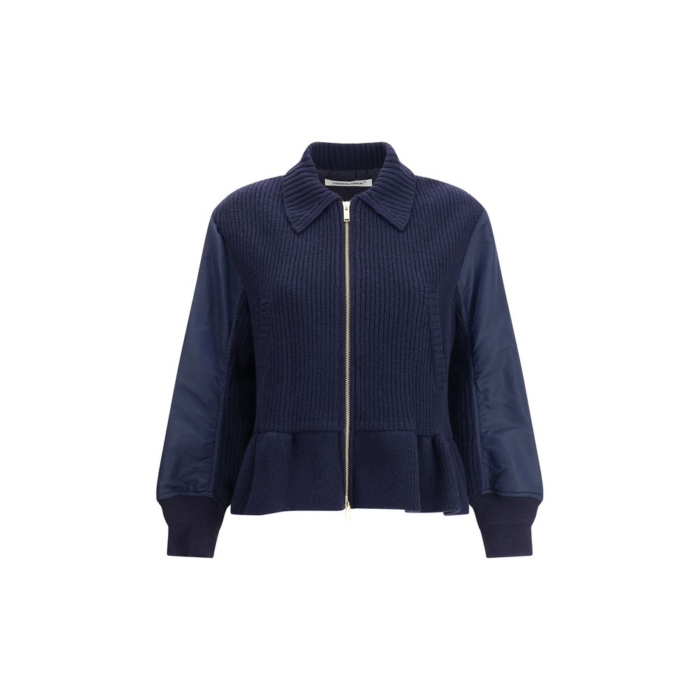 Undercover Blue Wool Bomber