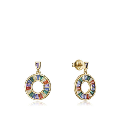 VICEROY JEWELS Mod. 15115E000-39 colorful silver earrings for women with quartz analog dial in official box.