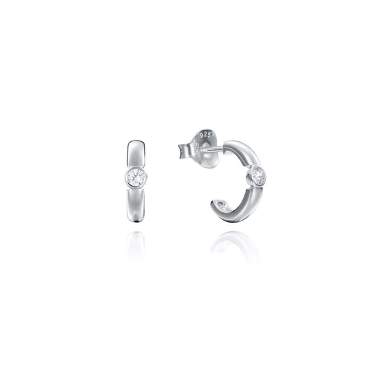 VICEROY JEWELS Mod. 71036E000-38 silver 925° quartz analog earrings, 3 ATM water resistant, set in official box, 38 mm design.