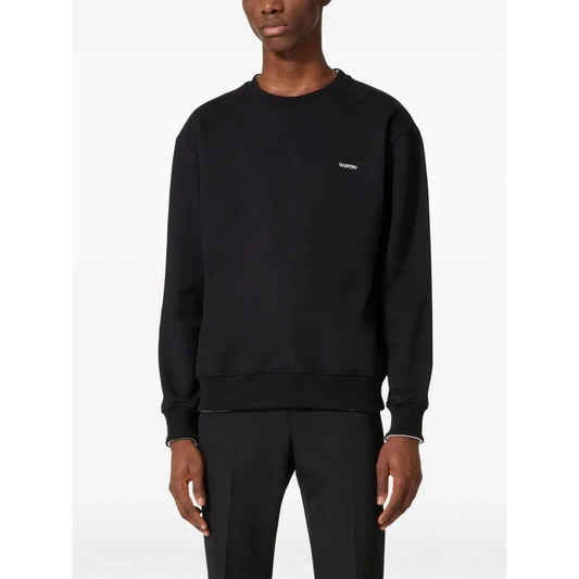 Valentino Black Cotton Sweater VA-14239-XL