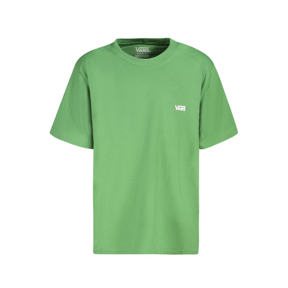 Vans Green Cotton T-Shirt, short sleeve, classic fit, crew neck with logo print