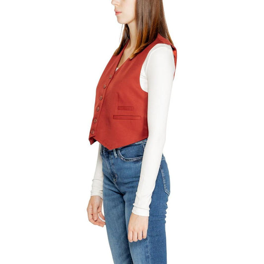 Vero Moda Vero Moda Red Polyester Vest VE-14932700141-IT38|XS 1728,71956299936,Clothing,IT38|XS,IT40|S,IT42|M,New with tags,Red,Vero Moda,Vests - Women - Clothing,Women,Women - Clothing