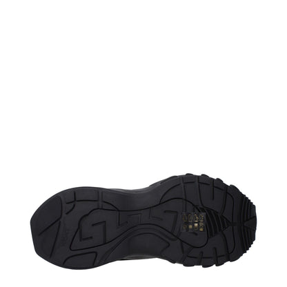 Versace Black Fabric Athletic Sneakers