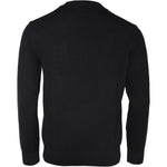 Versace Black Medusa Embroidery Crew Neck Pullover Sweater TSH86764-46