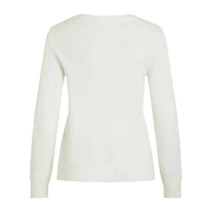 Vila Clothes White Viscose Sweatshirt