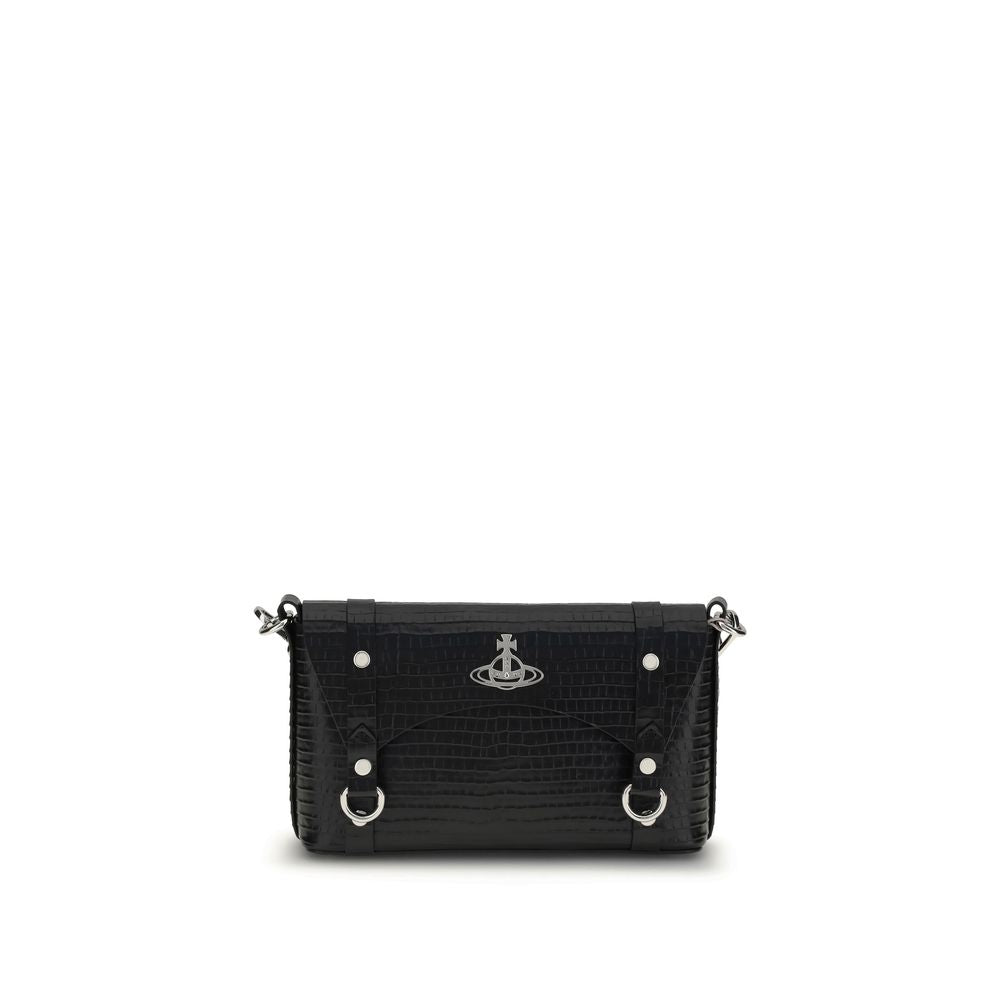 Front view with bag zipped and handles upright.
