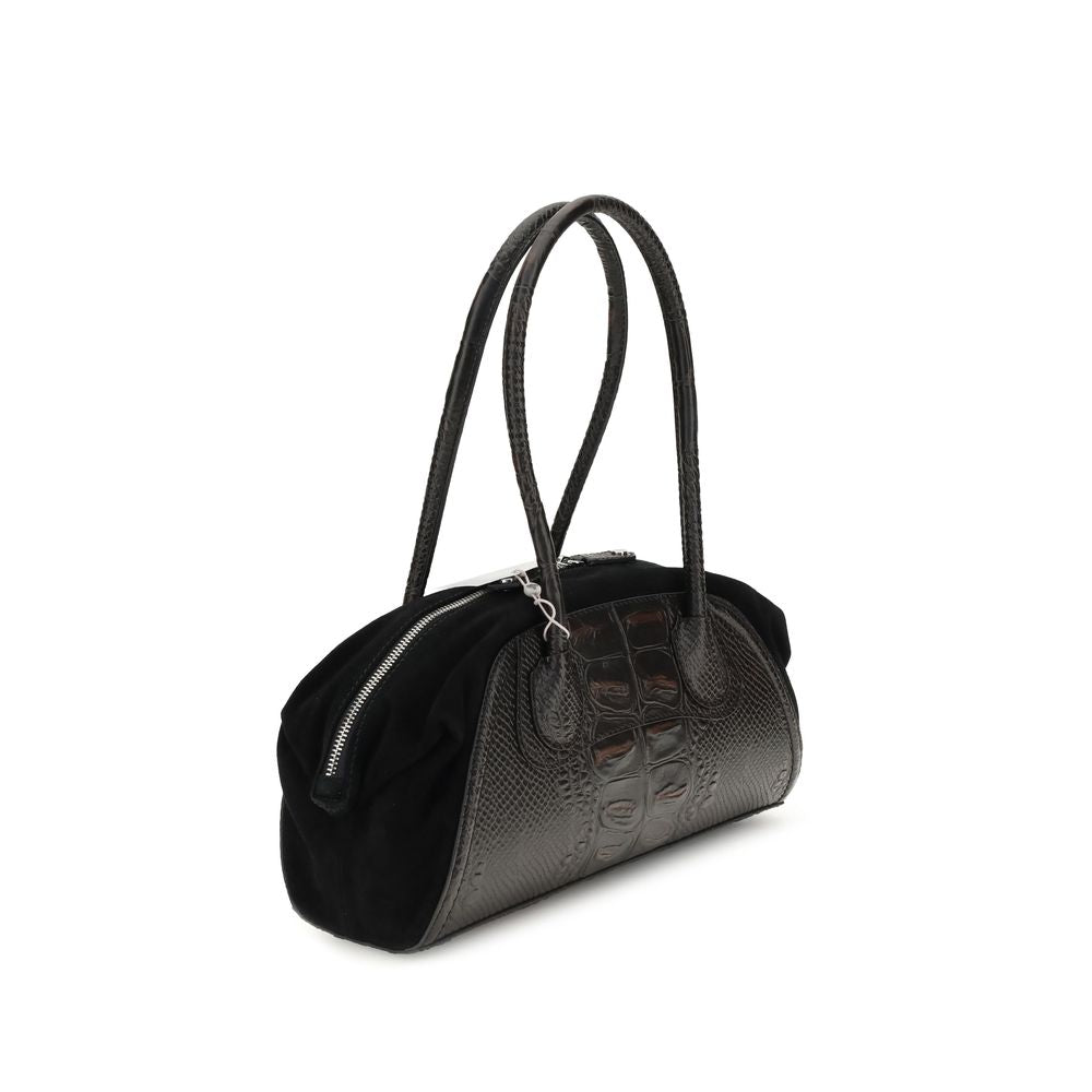 Front view with bag zipped and handles upright.