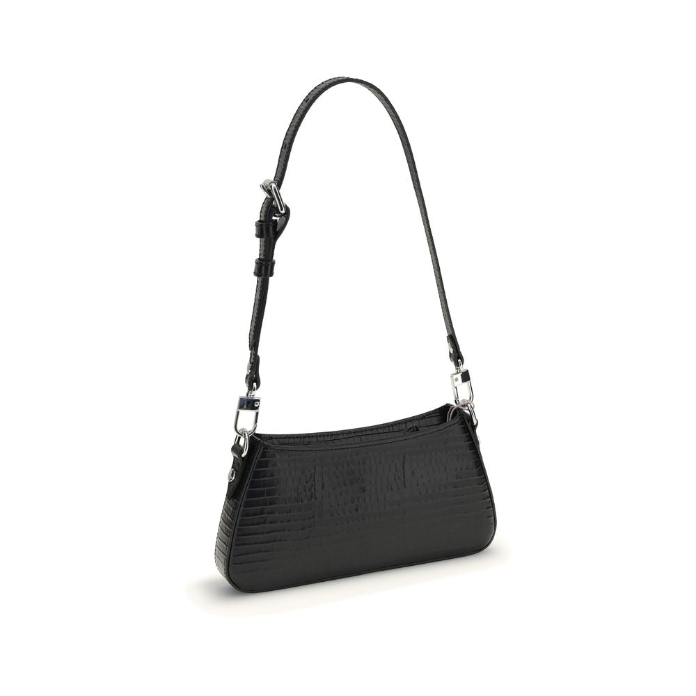 Front view with bag zipped and handles upright.