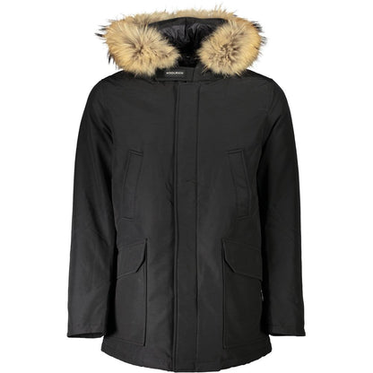 Woolrich Black Cotton Men Jacket