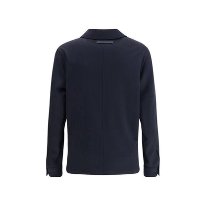 ZEGNA Blue Cashmere Coat