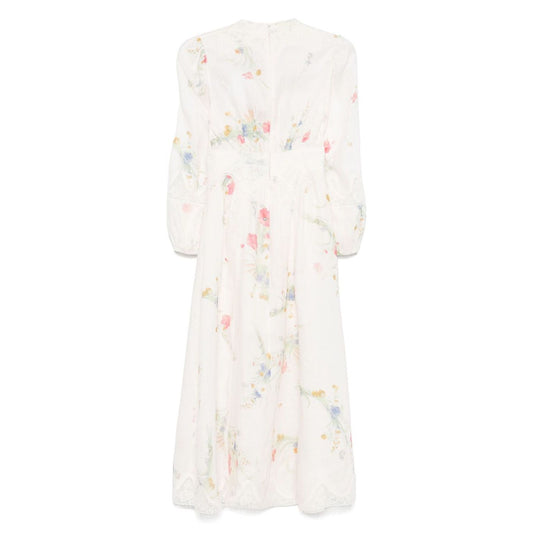 Zimmermann Lucky low-cut lace midi dress Dresses