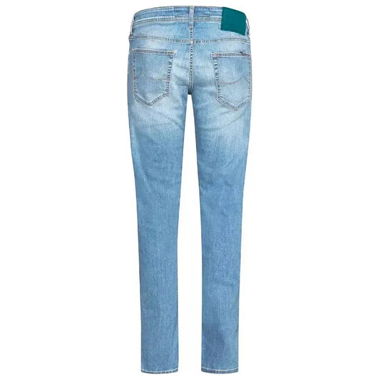 Light Blue Cotton Jeans & Pant JACO-10732-IT38 | XS